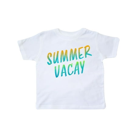 

Inktastic Summer Vacay- vacation time in orange and blue Gift Toddler Boy or Toddler Girl T-Shirt