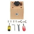thumbnail image 1 of Cubo Ocupado Para Niños, Tablero De Actividad Sensorial Ocupado De Madera, Juguete De Desbloqueo, Juguete De Viaje, Juguetes Educativos De Aprendizaje Para Niños Y Bebés Vogacara  FN007778-02, 1 of 6