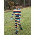 thumbnail image 3 of Leveret Kids Boys Girls Two Piece Cotton Pajamas Colorful Boy Stripes 2 Year, 3 of 3