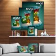 thumbnail image 1 of Designart - Elf Shoe House on Snow Christmas Island - Canvas Art Print, 1 of 1
