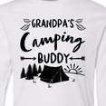 thumbnail image 4 of Inktastic Grandpas Camping Buddy Long Sleeve Youth T-Shirt, 4 of 5