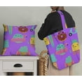 thumbnail image 5 of Soimoi Purple polyester Crepe Fabric Beech & Fun Party Printed Fabric 1 Yard 42 Inch Wide, 5 of 5