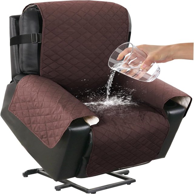 POINTERTECK Housse de Fauteuil Inclinable 100 % Imperméable Housse de Canapé avec Poche Housse de Chaise Inclinable Vert 28”