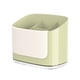 thumbnail image 2 of Organizador de Almacenamiento de Utensilios de Cocina de Plástico 17x11x14cm, Porta Cubiertos Multifuncional para Palillos, Cuchillos, Tenedores y Cucharas con Drenaje, Transparente o Verde Claro, 2 of 6
