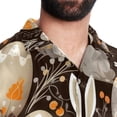 thumbnail image 5 of Easter Men's Short Sleeve Casual Printed Button Down Beach Shirts, 5 of 6