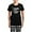 With Checker Pant, variant on - S1d Pajamas - Women's Short Sleeve Print T-Shirt and Pants Dark Cotton Pajama Set