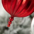 thumbnail image 2 of 8"H Sullivans Shimmering Felt Ball Ornaments - Set of 2, Red Christmas Ornaments, 2 of 3
