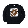 thumbnail image 3 of Football Sweatshirt for Women Cute Polka Dot Game Day Crewneck, Black Sweatshirt, L, 3 of 8
