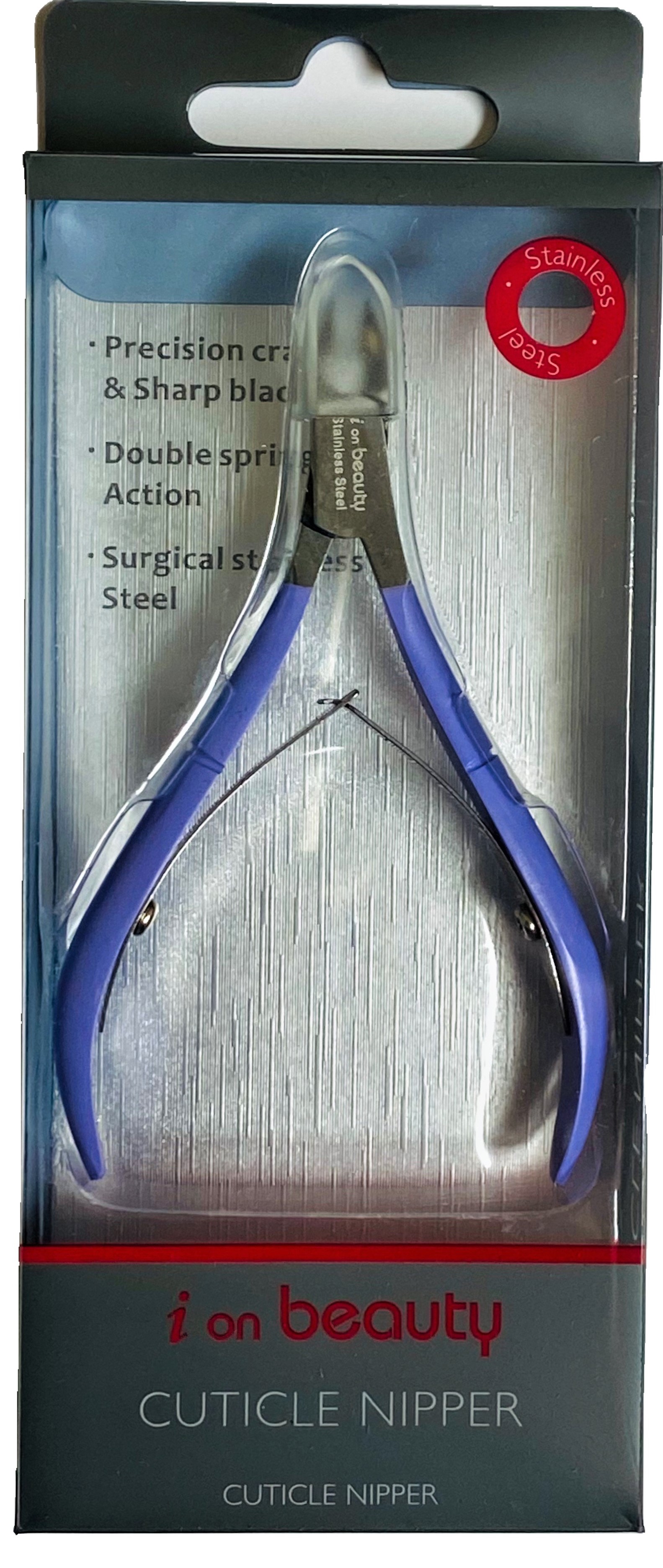 I on Beauty CUTICLE NIPPER (Purple)—Premium Surgical Stainless Steel— Sharp & Precise Cutting Edges— Removes Cuticles and Hangnails Safely