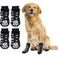 thumbnail image 1 of Anti-Slip Dog Socks For Dogs 2 Pairs Soft Adjustable Paw Protection Dog Grip Socks With Strap Traction Control, 1 of 5