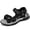 Black, variant on Mens Outdoor Hiking Sandals Waterproof Athletic Beach Shoes with Adjustable Straps Non Slip Rubber Sole Comfort Walking Sandals for Summer