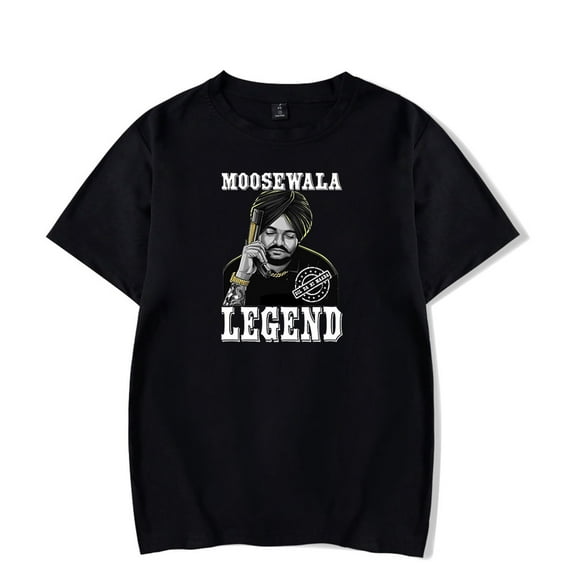 Sidhu Moose Wala T-shirt Unisex Short Sleeve Crewneck Tee Fashion Clothes