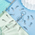 thumbnail image 2 of 26pcs Letter A-Z Stitch Markers Stainless Steel Crochet Stitch Marker Letter Charms with Lobster Claw Clasps Removable Locking Metal Knitting Markers, 2 of 6