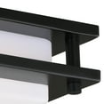 thumbnail image 4 of Vaxcel Horizon 12-in W LED Bronze Flush Mount Ceiling Light Fixture White Shade, 4 of 4