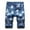 Blue, variant on IROINNID Men's Casual Elastic Frayed Hem Jeans Stretch Comfy Stylish Retro Denim Shorts