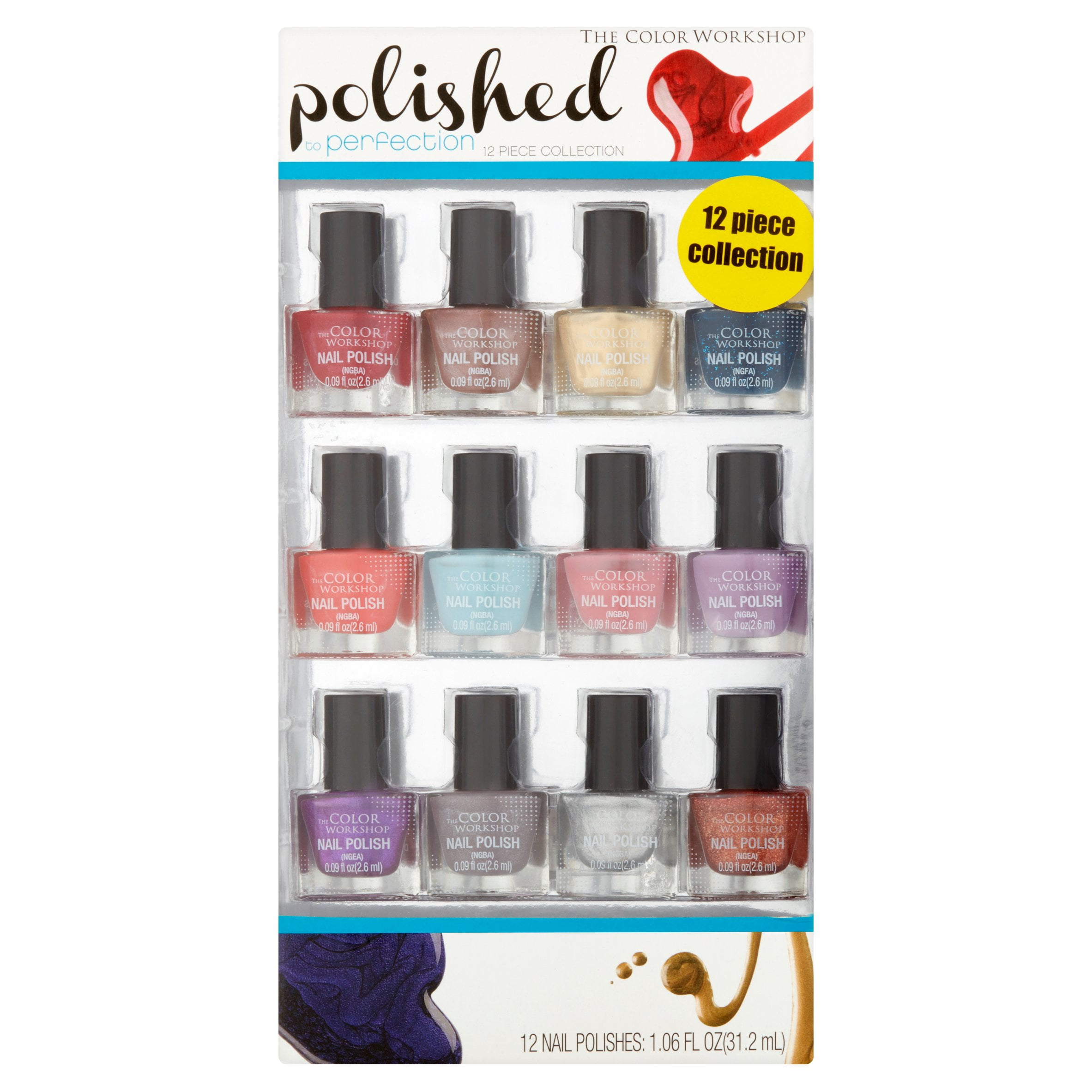 The Color Nail Polishes, 12 count, 1.06 fl oz