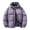 Purple, variant on Winter Puffer Jackets for Women Quilted Oversized Plus Size Outwear with Pockets Zip Winter Coat Clothes Black