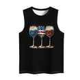 thumbnail image 4 of VerPetridure American Flag Print Tank Tops Women USA Stars Stripes Patriotic T Shirt Summer Loose Vest Tees, 4 of 5