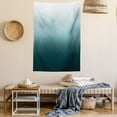 thumbnail image 2 of Ombre Tapestry, Vertical Change Themed Illustration with Teal Shades Darkening Design, Wall Hanging for Bedroom Living Room Dorm Decor, 60W X 80L Inches, Teal Pale Blue and White, by Ambesonne, 2 of 5