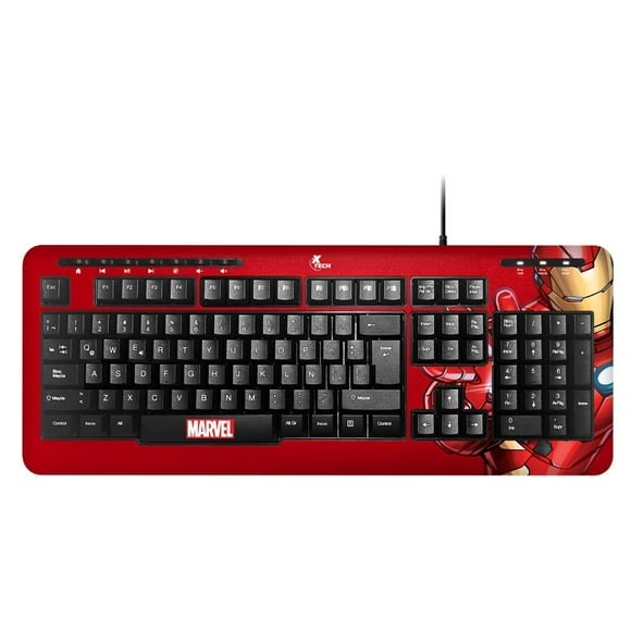 Teclado cableado XTECH Edición Iron Man XTK-M401IM
