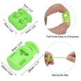 thumbnail image 3 of 16 Yard Elastic Bungee Cord & Single Hole Cord Lock & Double Hole Spring Toggle Stopper, Fluorescent Green 12 Pack, 3 of 6