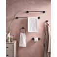 thumbnail image 2 of Moen DN0718BL Iso 18" Wall Mounted Towel Bar - Black, 2 of 5