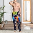 thumbnail image 2 of Hirioo Rainbow Bulldog Sunglasses for Men's PJ Pajama Pants Sleep Pants Men's Home Trousers with Pockets,S-3XL-Medium, 2 of 6