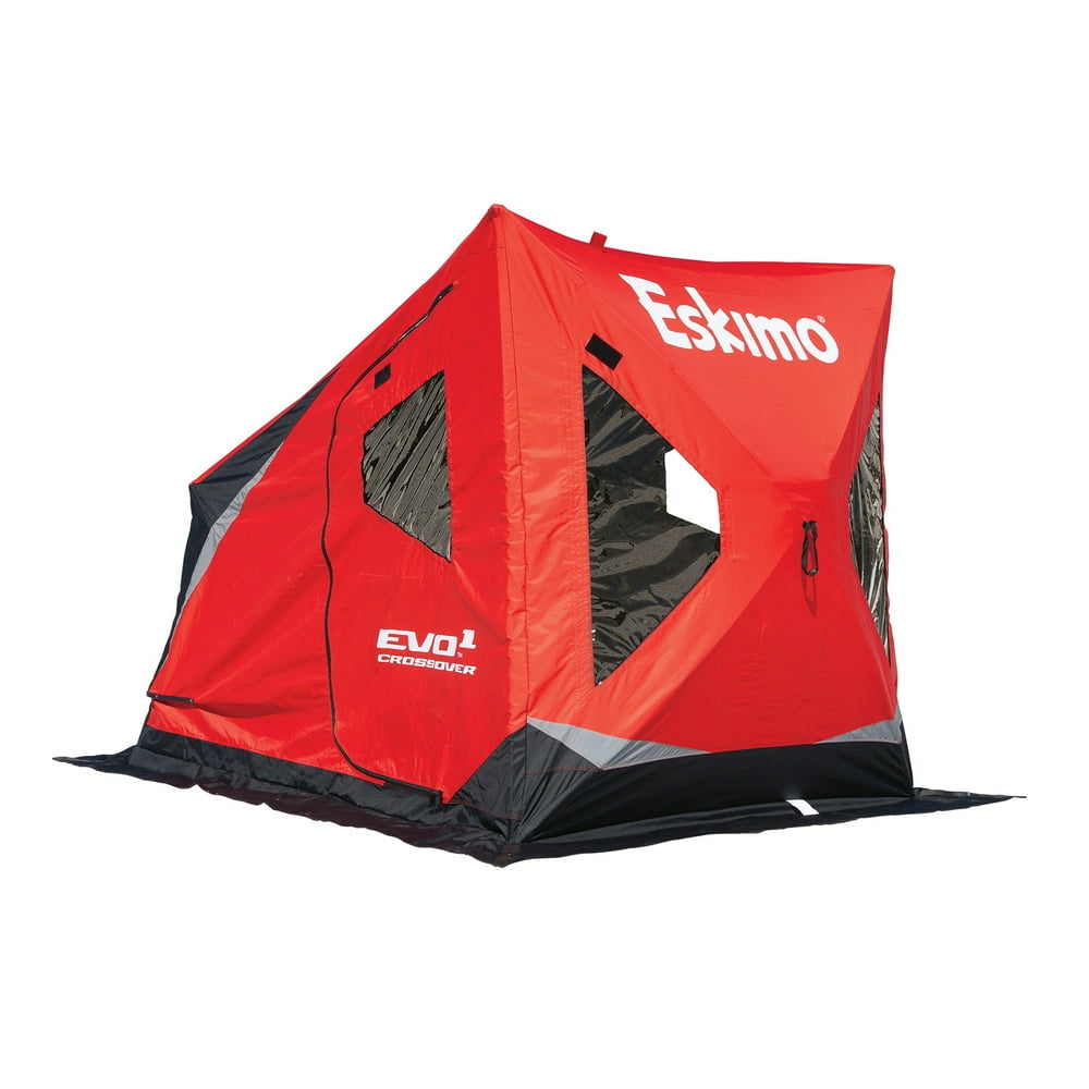 Eskimo EVO1 Portable Flip Sled Shelter with PopUp Sides, 1Person