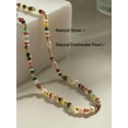 thumbnail image 2 of Colorful Beaded Necklace for Women Gemstone Neckelaces Natural Stone Freshwater Pearl Necklace Colorful Rainbow Boho Bead Choker Necklace Charm Jewelry, 2 of 7