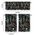 thumbnail image 6 of Country Vintage Curtains 36 Inch Short - 3 Panel Floral Rustic Set with Bohemian Wildflowers, Rod Pocket Window Treatment for Farmhouse Kitchen, 6 of 6