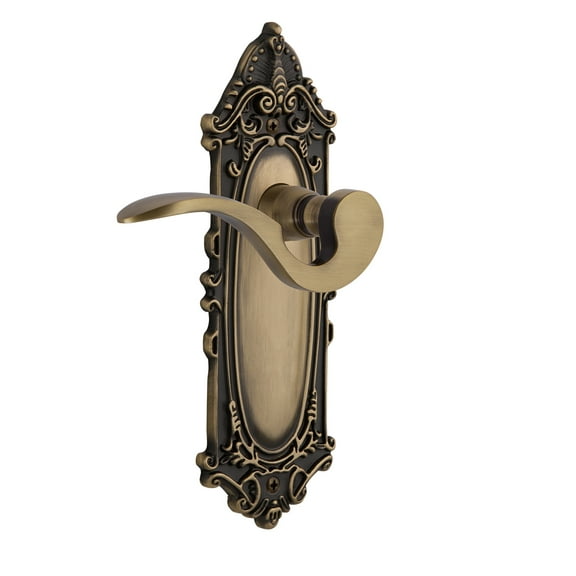 Nostalgic Warehouse Vicman_Psg_238_Nk Manor Passage Door Lever Set - Brass