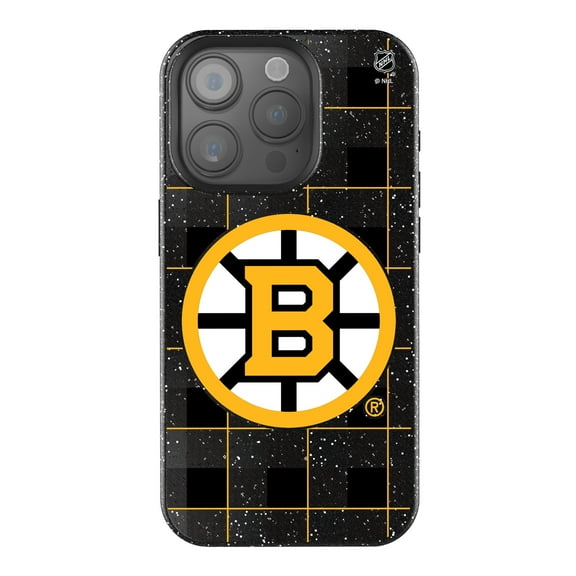 Keyscaper Boston Bruins Plaid Bling iPhone Case