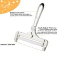 thumbnail image 4 of PENGXIANG Wire Cheese Slicer Stainless Steel Thickness Adjustable Wire Cheese Cutter with Ergonomic Handle Kitchen Cooking Tool for Home Kitchen Restaurant Soft Semi-Hard Cheese Cutting, 4 of 8