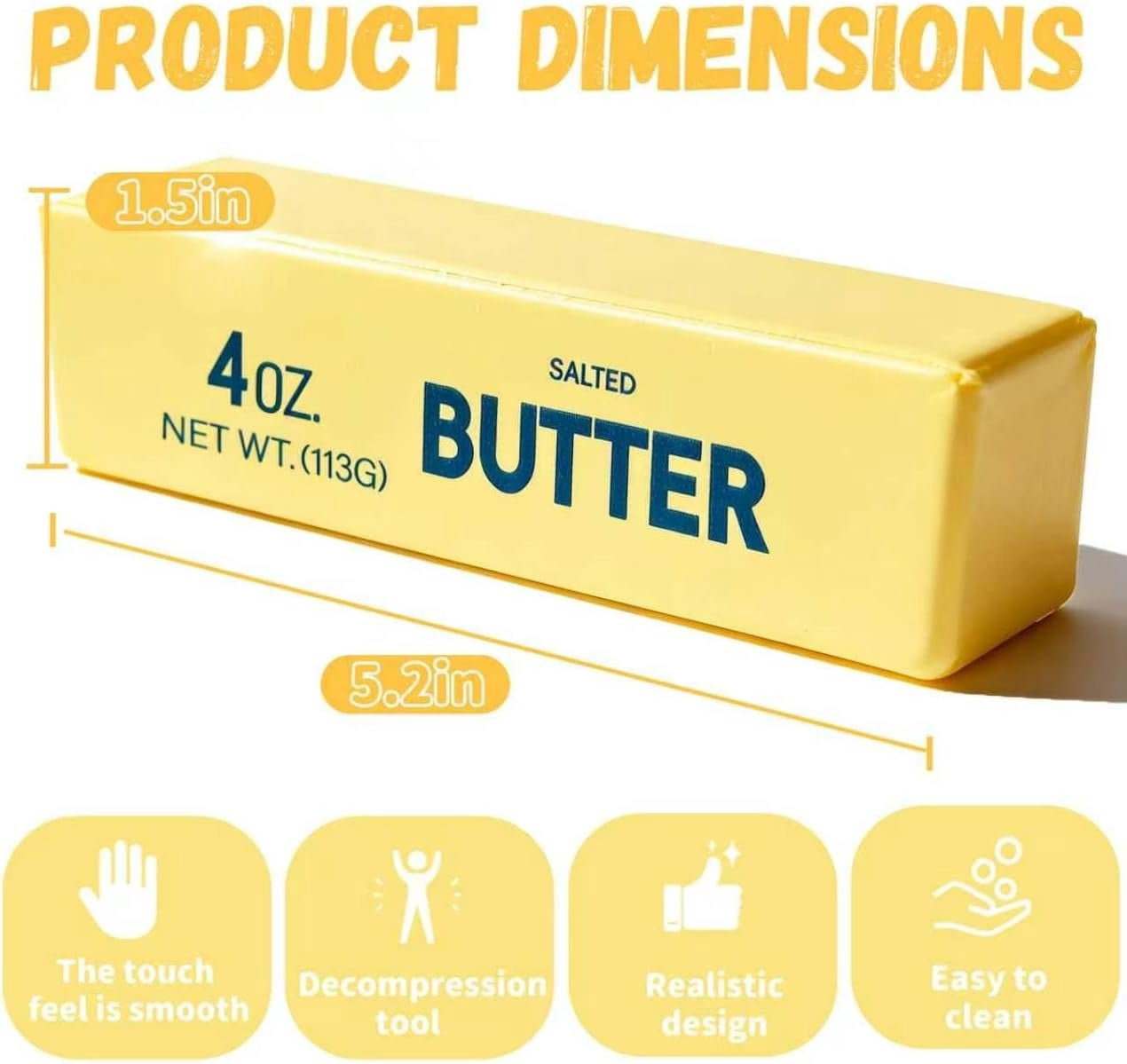 Under 5 Dollars! Butter Squish Toys, 1 Pack Taba Squish Toys, Stress Balls, Squeeze Squishies Toys Gifts
