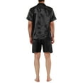 thumbnail image 3 of INSPIRE CHIC Men's Pajama Sets Short Sleeve Nightwear Top and Pants Loungewear, 3 of 5
