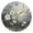 Gold, variant on Daisies on Gray Background Round Wall Clock Silent Battery Operated Home Decor for Living Room Bedroom