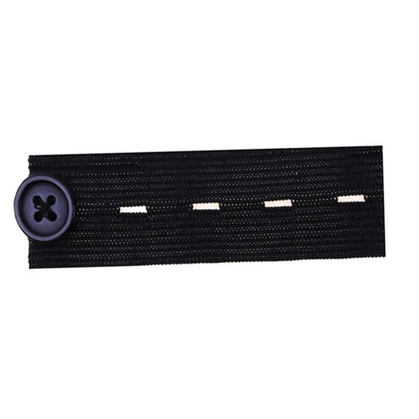 Extensor de pantalones elásticos Macarena extensor de cintura Negro 8,2 cm x 2,5 cm