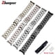 thumbnail image 2 of 12 13 14 16 17 18 19 20 21 22 23 24 Mm De Ancho Carouse Sólido Correa De Acero Inoxidable Cabeza Plana/Codo Banda De Reloj De Enlace Pulsera De Mariposa Hebilla Con Herramientas Libre, 2 of 4