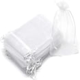thumbnail image 3 of 100 bolsas de protección para frutas, bolsa de cultivo de malla reutilizable, accesorios de jardín (blanco), 3 of 4