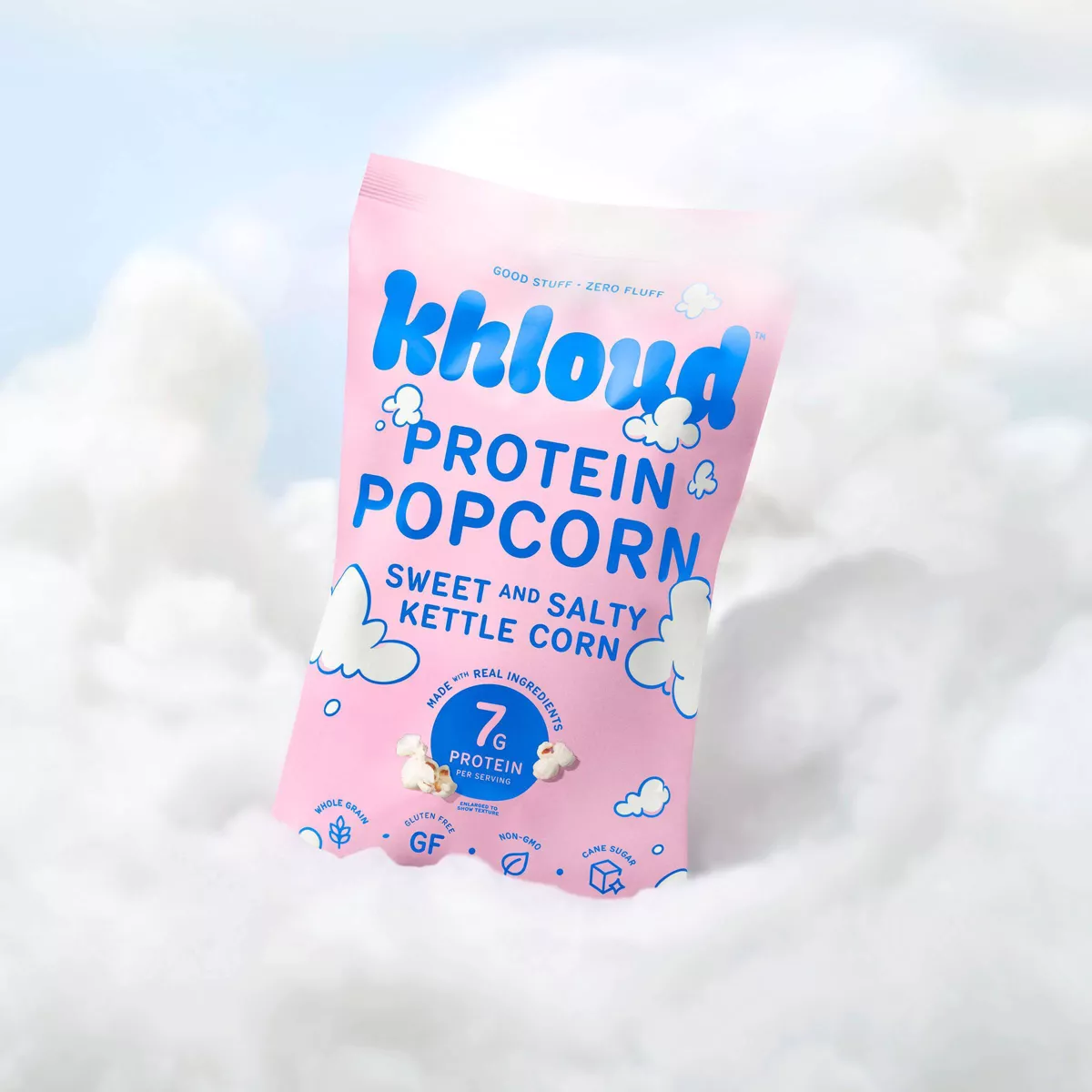 Khloud Sweet and Salty Kettle Corn Protein Popcorn; Gluten Free; Non-GMO- 5 oz