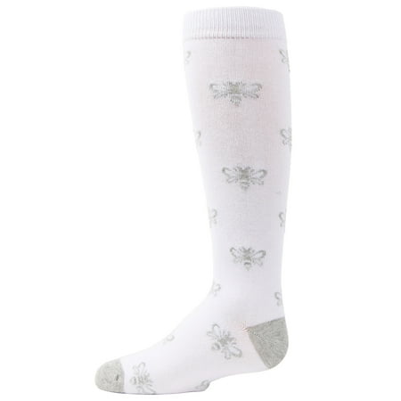

MeMoi Busy Bee Glitter Cotton Blend Knee High Socks - Girls - Female