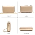 thumbnail image 3 of Bolsos de noche, bolsos de mano Dasein, fiesta formal, camel, charol, 3 of 6