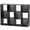 Black, variant on HaloHarness 12-Compartment Open Shelf Bookcase, 47 inch Wide Cube Storage Cabinet Wood Cubical Bookshelves Display Unit with 6 Removable Back Panels for Living Room Bedroom