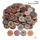 thumbnail image 2 of Ounissouiy 100 Uds patrón al azar botón de flor pintura forma redonda Retrol botones surtidos Kit flor DIY agujeros botón de costura Tela de costura y artesanía No.03, 2 of 6