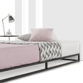 thumbnail image 2 of Mellow Modernista 6" Metal Platform Bed with Wooden Slats, Black, Queen, 2 of 8