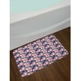 thumbnail image 2 of Flower Bath Mat, Blooming Flowers Composition Pink Toned Lilies Ornamental Spring Flourish Pattern, Plush Bathroom Decor Mat with Non Slip Backing, 29.5" X 17.5", Multicolor, by Ambesonne, 2 of 2