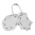 thumbnail image 2 of Stainless Steel Welding Gauge, Welding Throat Gauge, Two-Piece Radius-Ruler-Shaped Welding Leg Gauge Throat Depth Gauge For Welding Field For Clear Reading, 2 of 8