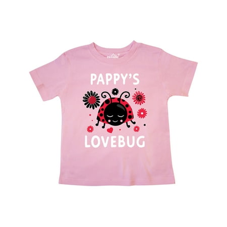 

Inktastic Valentine s Day Pappy s Lovebug Gift Toddler Boy or Toddler Girl T-Shirt