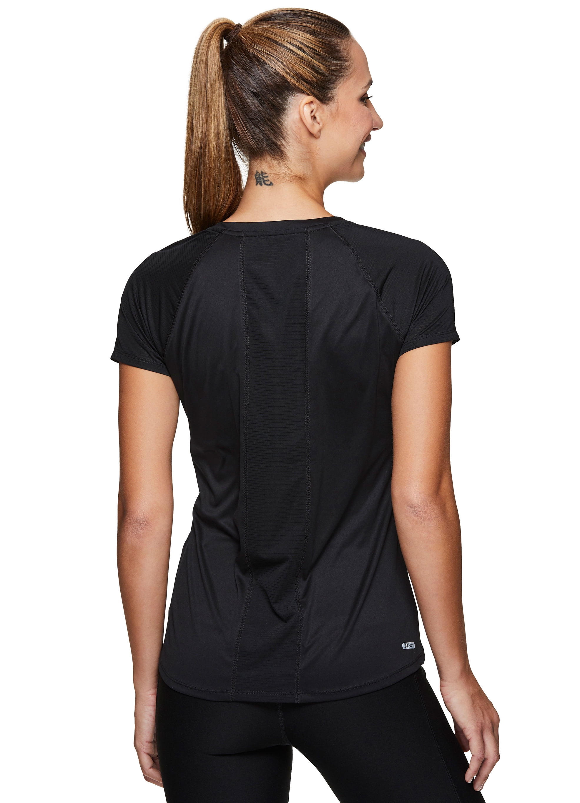 Women's Active Crew Neck T-Shirt with Back Detail - Walmart.com