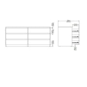 Tvilum Scottsdale Black Matte 6 Drawer Double Dresser